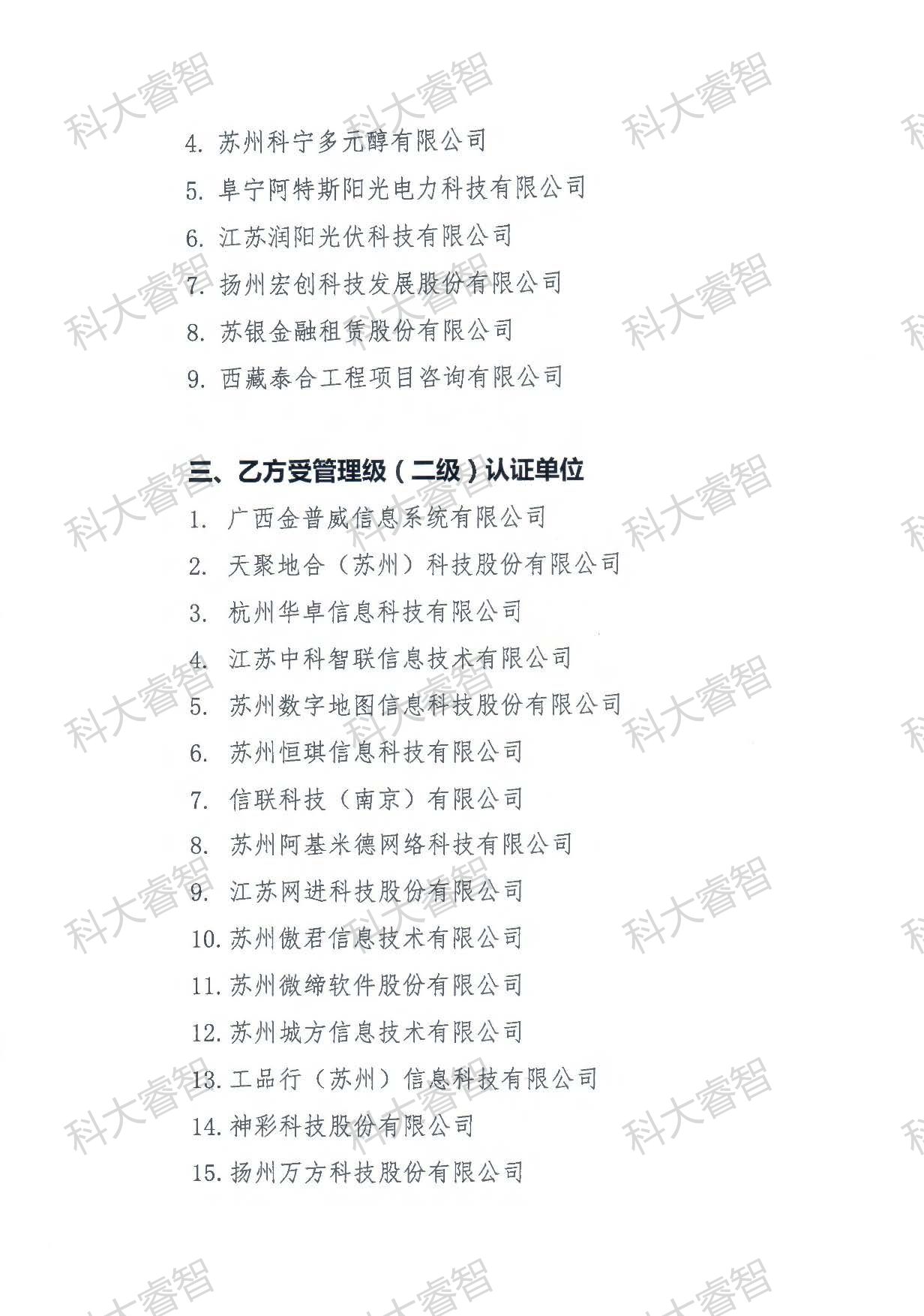 189家！科大睿智多家服务企业上榜DCMM贯标等级公示名单-DCMM认证-DCMM咨询7
